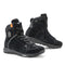 Basket moto Stylmartin ZED WP noire en cuir suède étanche avec semelle Michelin et protection D3O