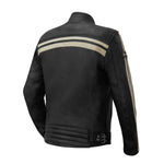 Blouson de moto homme A - Enfield bandes beige - Vignette | Boutique biker