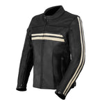 Blouson de moto homme A - Enfield bandes beige - Vignette | Boutique biker