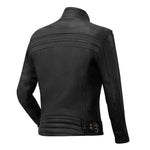 Chaqueta de cuero para mujer estilo motociclista - Enfield negra - Vignette | Boutique biker