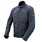 Blouson moto femme bleu, coupe ajustée, homologué CE, toutes saisons.