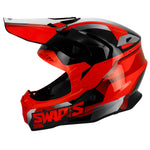 Casco da motocross - 2Faster Rosso - Vignette | Boutique biker