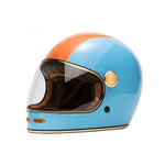 Casco integrale da moto - Fullmoon 2 blu arancione - Vignette | Boutique biker