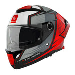 Casco integrale da moto - Thunder grigio opaco/rosso - Vignette | Boutique biker