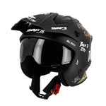 Casco da moto jet - Trooper Full Gas Nero e Oro - Vignette | Boutique biker