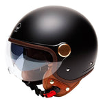Casque jet moto - Grasse Noir Mat - Vignette | Boutique biker