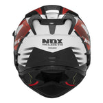 Casco integrale da moto Carver - Bianco e rosso - Vignette | Boutique biker