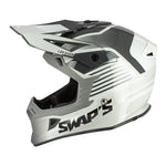 Casco da motocross Blur S818 grigio e bianco - Vignette | Boutique biker
