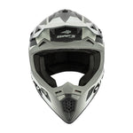 Casco da motocross Blur S818 grigio e bianco - Vignette | Boutique biker
