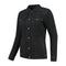 Chemise moto femme en jean noir kevlar protections CE
