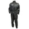 combinaison de pluie noire imperméable pour moto, unisexe, avec bandes réfléchissantes, fermeture zippée et sac de transport compact