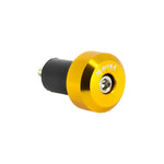 Terminali manubrio Myra - 17 mm anodizzati gialli - Vignette | Boutique biker