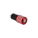 Contrapesos de manillar Myra de 17 mm anodizados en rojo - Vignette | Boutique biker