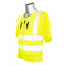 Gilet rafraîchissant jaune fluo haute visibilité EPI classe II manches courtes