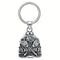 Clochette guardian bell en zinc avec pistolets croisés et roses sculptées pour motards