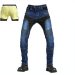 Pantalones vaqueros de moto reforzados con Kevlar - Azul - Vignette | Boutique biker