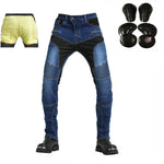 Pantalones vaqueros de moto reforzados con Kevlar - Azul - Vignette | Boutique biker