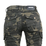 pantalones vaqueros de motociclista de camuflaje militar para mujer - Vignette | Boutique biker