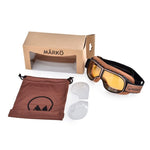 Occhiali da moto - MARKO B3 Replica marrone - Vignette | Boutique biker