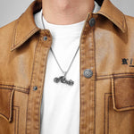 Colgante de motocicleta - Ghost Rider plateado - Vignette | Boutique biker