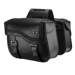 Sacoches moto latérales étanches en cuir 30L - Vignette | Boutique biker