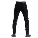 pantalones vaqueros negros de moto - Vignette | Boutique biker