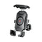 Support téléphone moto avec recharge induction, USB QC 3.0, aluminium, rotatif 360 degrés