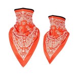 Calentador de cuello para motociclistas - Pañuelos naranjas - Vignette | Boutique biker