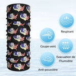 Tour de cou moto - Drapeau américain Route 66 - Vignette | Boutique biker