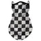 tour de cou moto long à carreaux noirs et blancs, design rétro unisexe, accessoire respirant avec fixation oreilles, protection coupe-vent