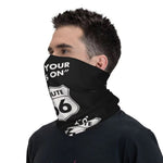 Scaldacollo nero da moto - Divertiti sulla Route 66 - Vignette | Boutique biker