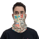Calentador de cuello para motociclistas - Ruta 66 - Vignette | Boutique biker