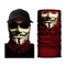 Tour de cou moto We Are Anonymous respirant coupe-vent rouge