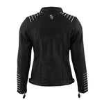 Chaqueta de motociclista para mujer AA - Chaqueta negra Amanda - Vignette | Boutique biker
