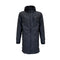 veste de pluie longue noire imperméable pour moto, avec capuche réglable et bandes réfléchissantes pour haute visibilité
