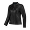 Veste moto femme cuir noir homologuée CE avec protections