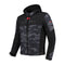 Blouson moto homme Rusty Stitches Liam gris, protections AA, style urbain et capuche.