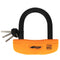 Antivol moto SRA Star Locks 85x100mm orange compact U haute sécurité scooter