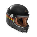 Casco integrale - Duke 2 Flat nero rosso arancione giallo - Vignette | Boutique biker