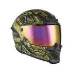 Casco integrale - Goliath Mythology nero opaco oro - Vignette | Boutique biker