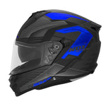 Casque intégral - Carver Noir mat & Bleu - Vignette | Boutique biker