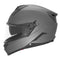 Casque intégral Nox N304S titanium mat, design sportif aérodynamique.