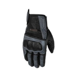 Guantes de moto de verano para hombre - Zeke negro y gris - Vignette | Boutique biker