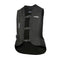 Gilet airbag moto Helite Turtle 2 noir, textile technique, mesh et bandes réfléchissantes.