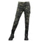Jean moto camouflage pour femme avec protections amovibles, style militaire motarde urbaine