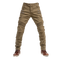 Jean de moto marron clair style biker cargo avec protections intégrées