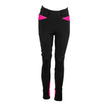 Leggings da motociclista da donna - Claudia nero e rosa - Vignette | Boutique biker