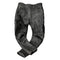 Pantalon de moto vintage en cuir gris anthracite, poches cargo, zones stretch et zips chevilles.