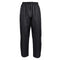 pantalon de pluie moto noir imperméable unisexe avec cordon ajustable, poches pratiques et sac de rangement inclus