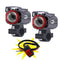 Phares LED additionnels moto avec interrupteur étanche 3 positions
